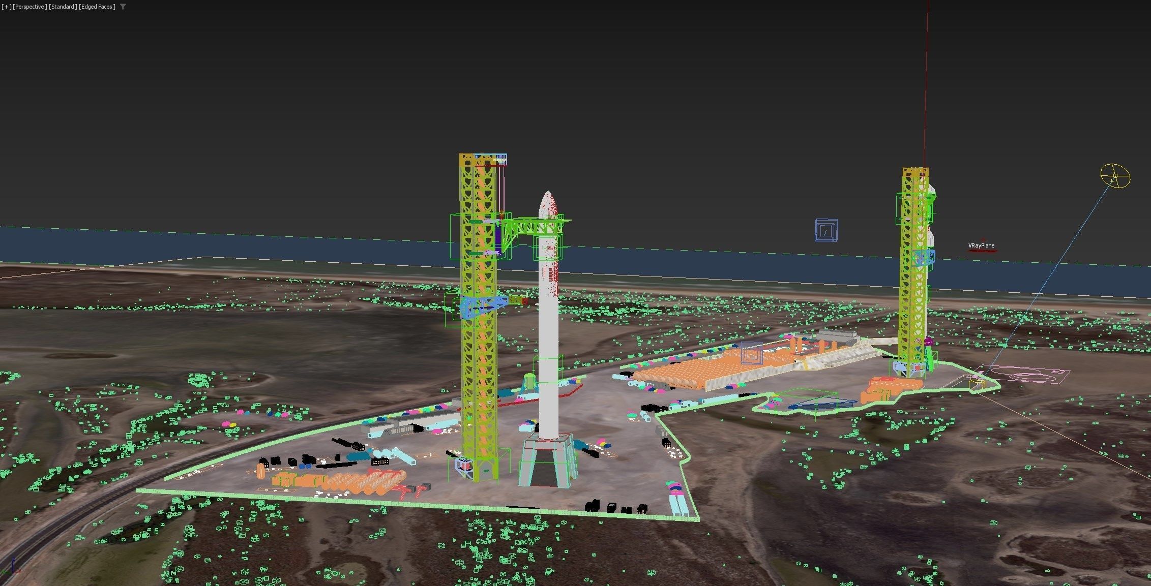SpaceX Starbase Launch Facility 3D model_21