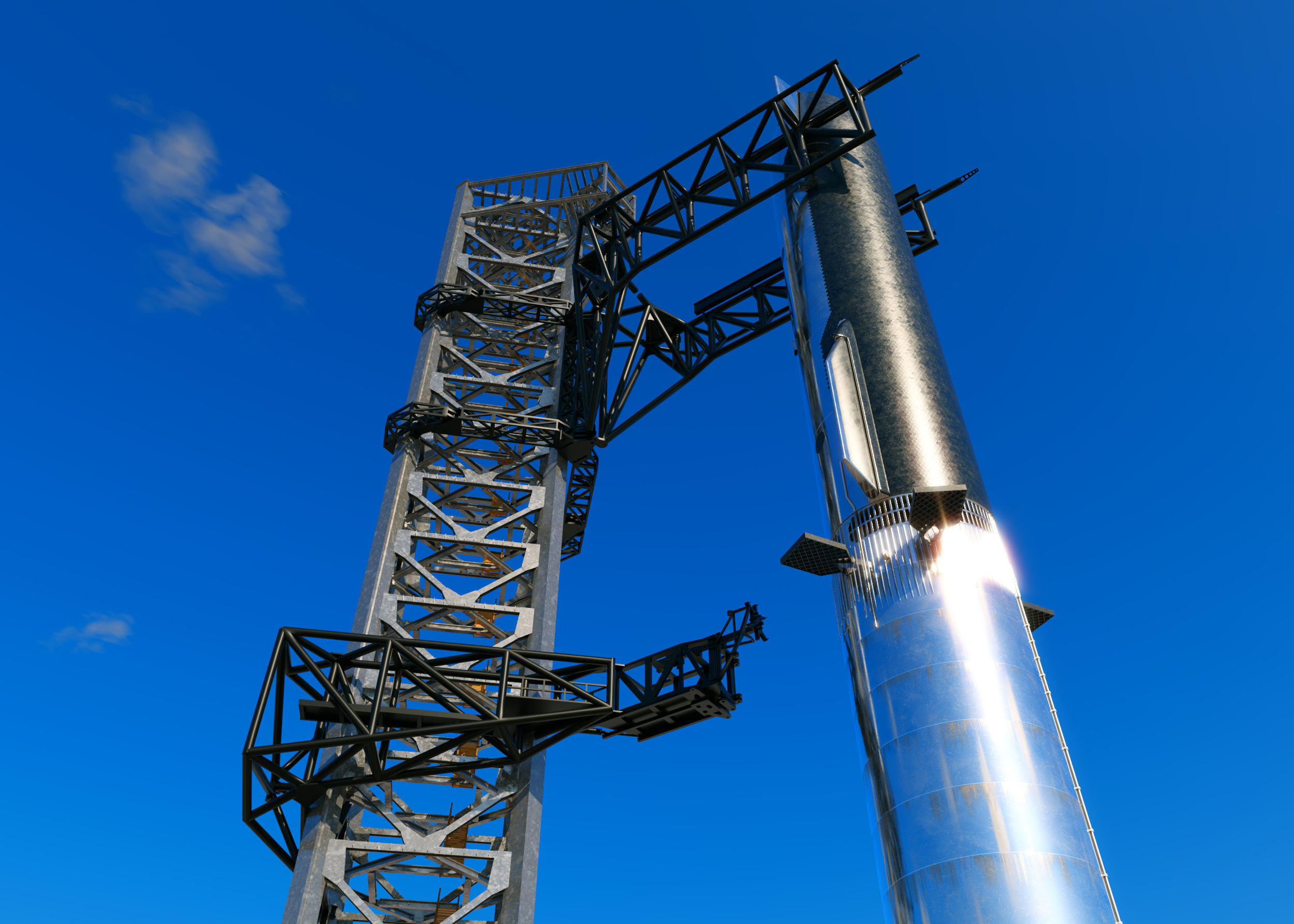 SpaceX Starbase Launch Facility 3D model_5