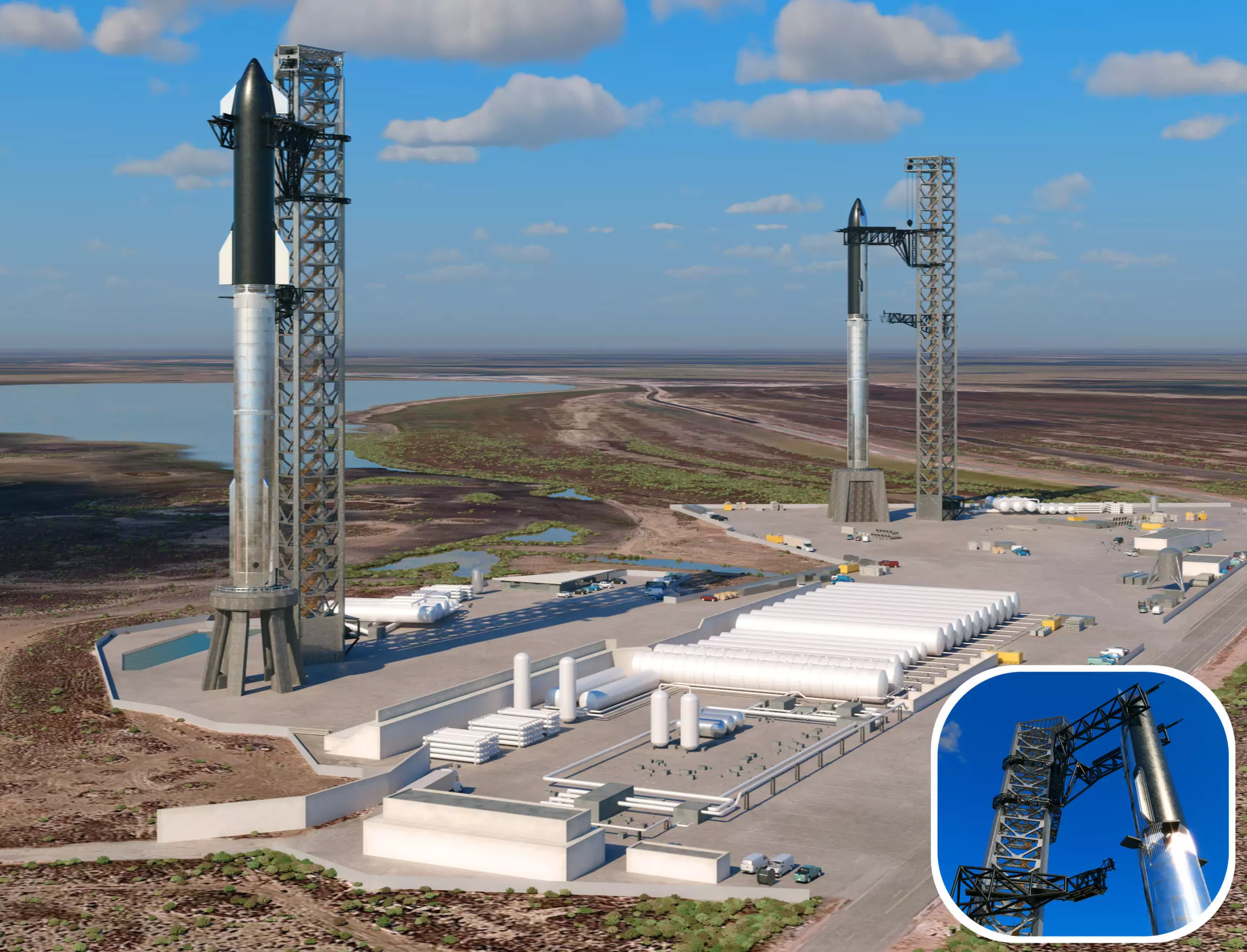 SpaceX Starbase Launch Facility 3D model_0