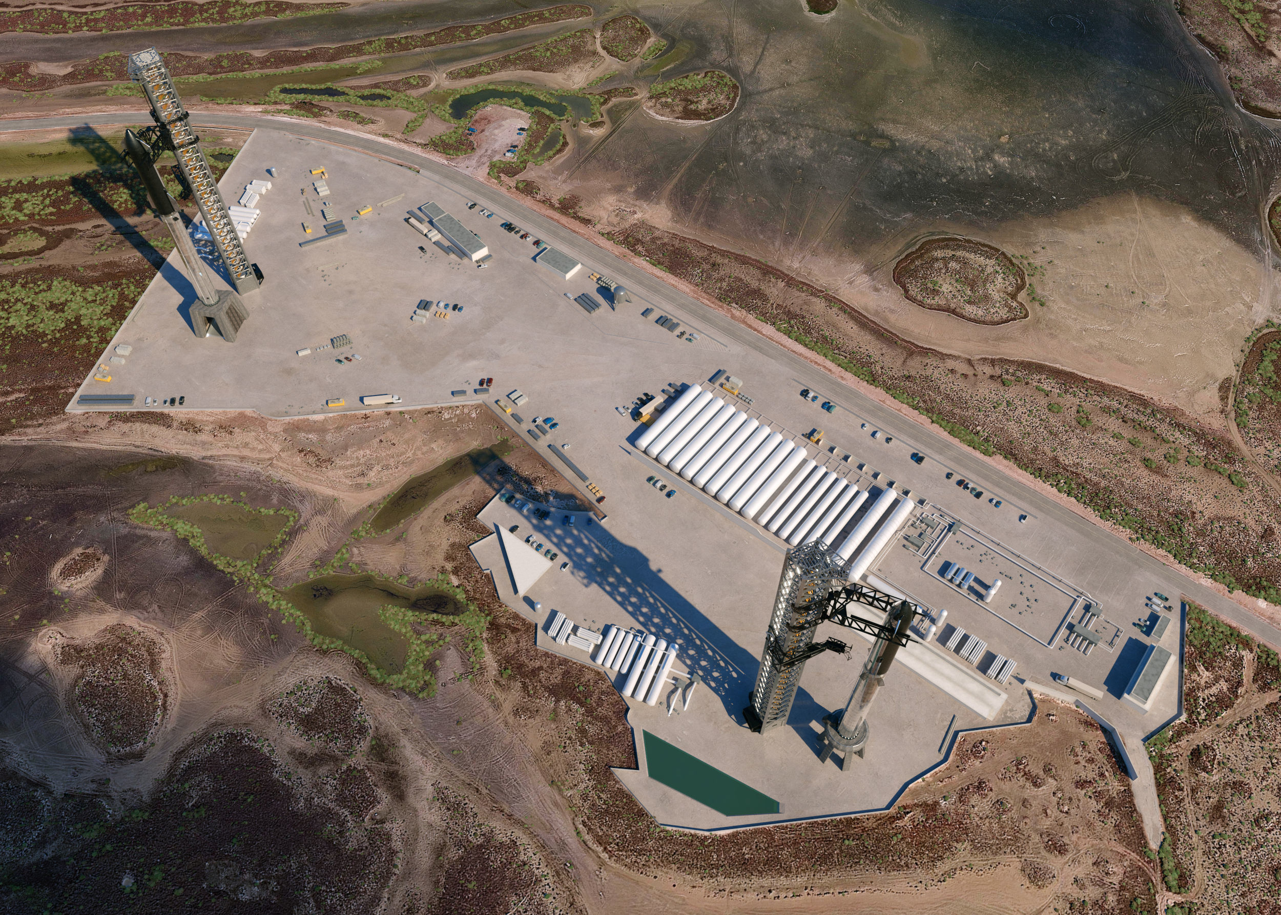 SpaceX Starbase Launch Facility 3D model_9