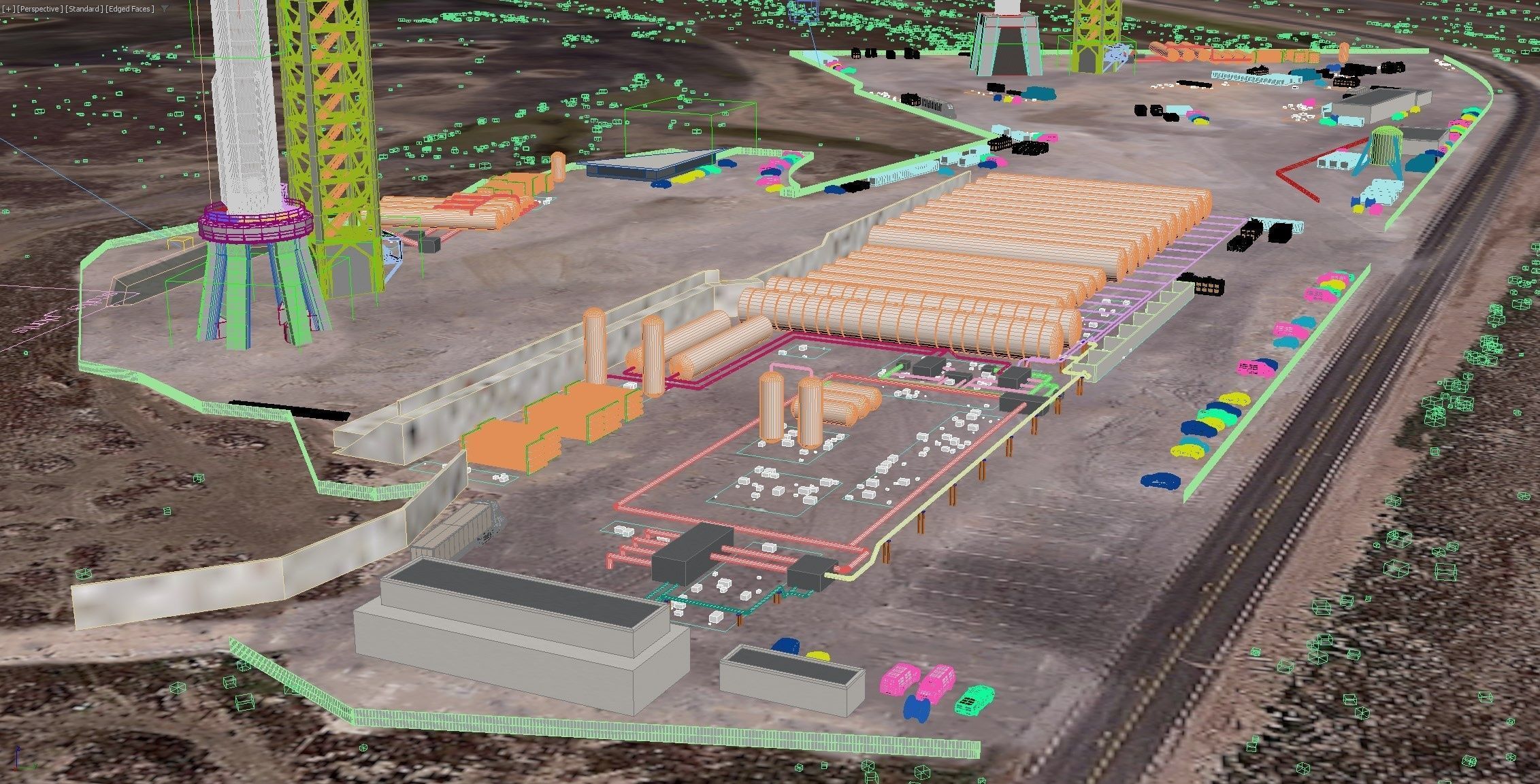 SpaceX Starbase Launch Facility 3D model_30