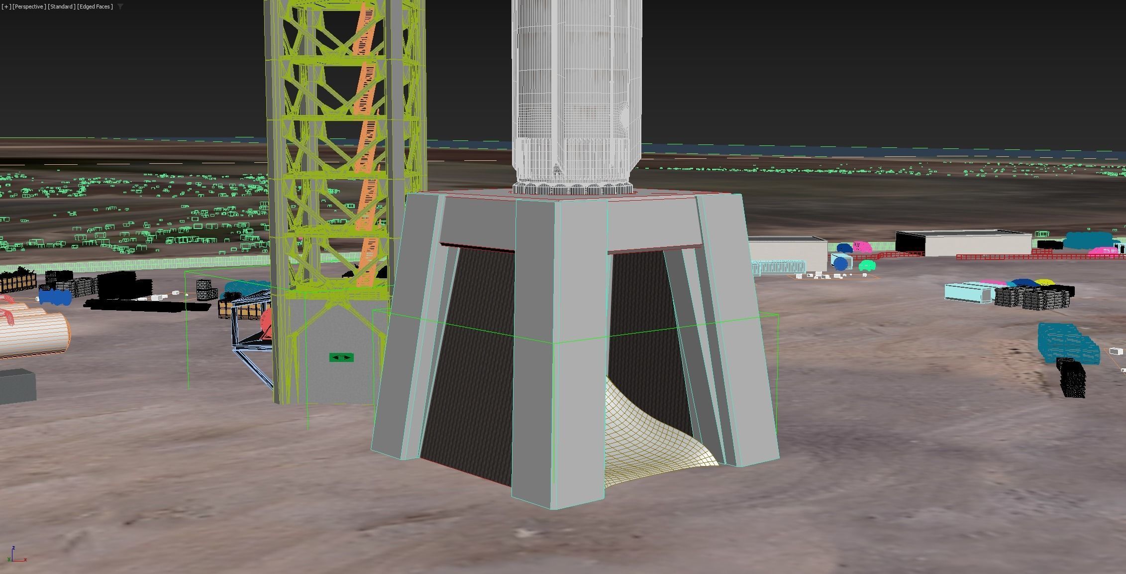 SpaceX Starbase Launch Facility 3D model_28