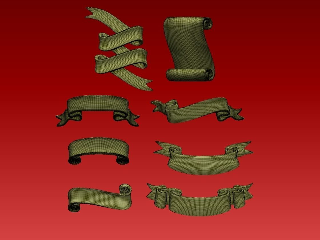 ribbons 3D print model_16