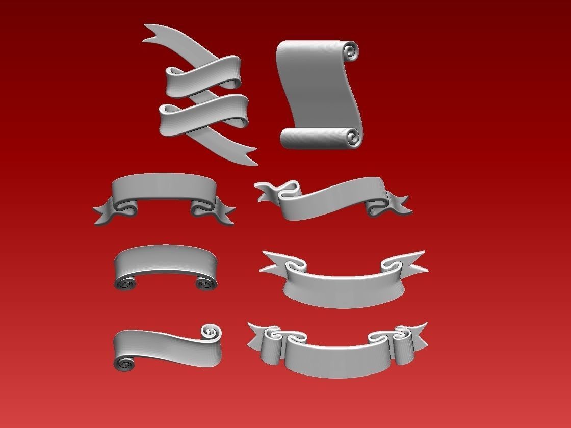 ribbons 3D print model_4