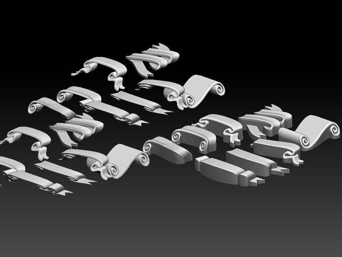 ribbons 3D print model_7