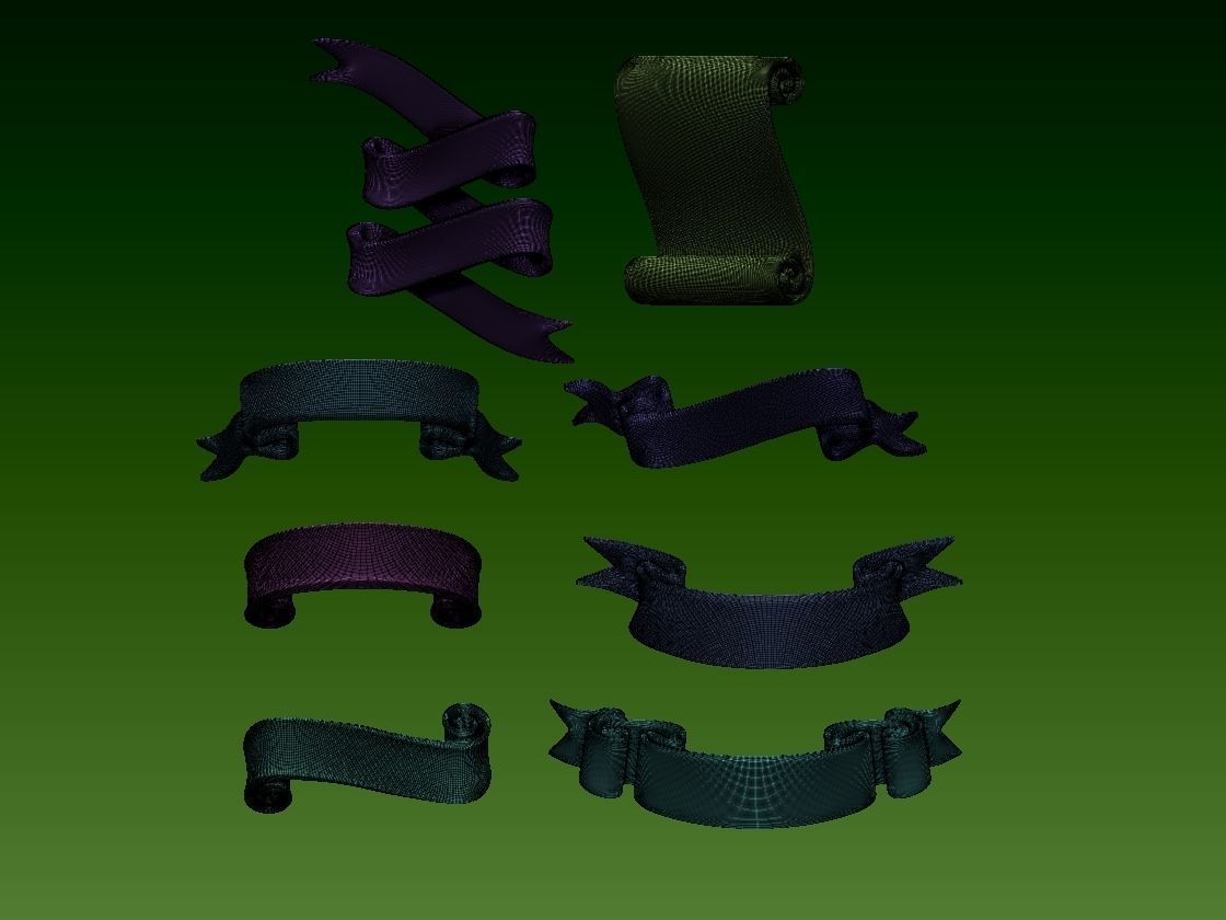 ribbons 3D print model_15