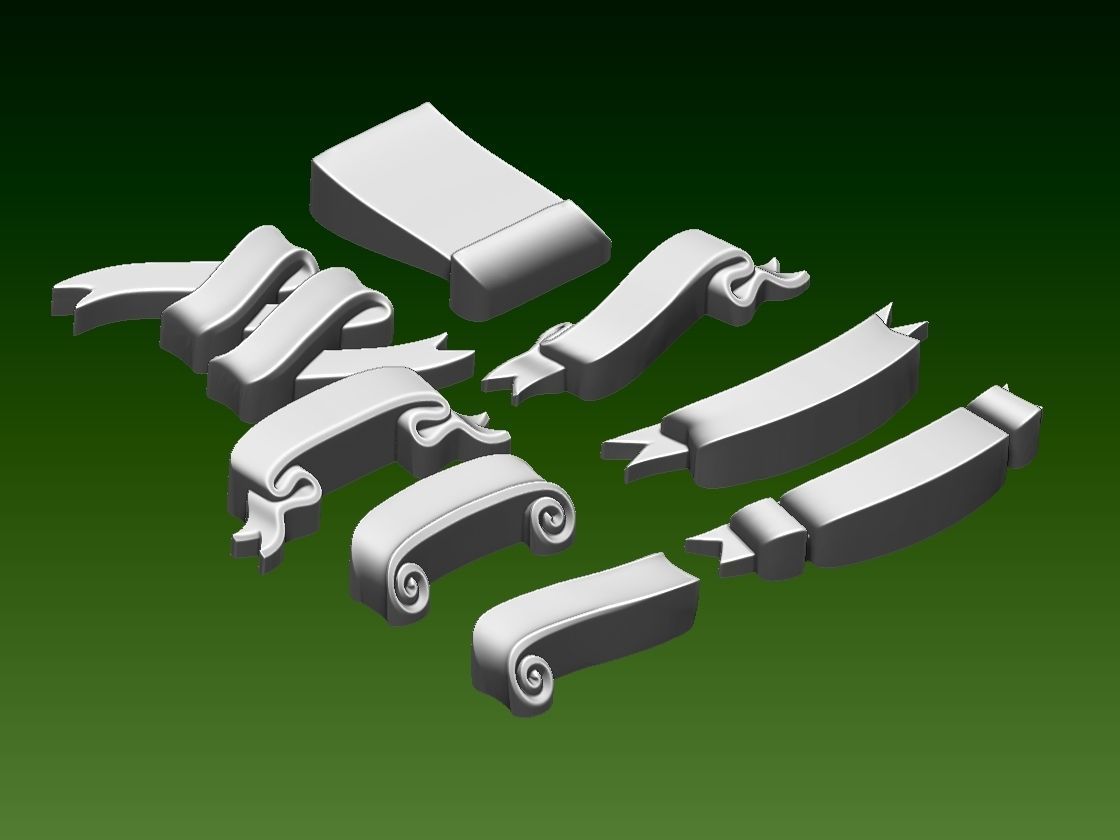 ribbons 3D print model_8