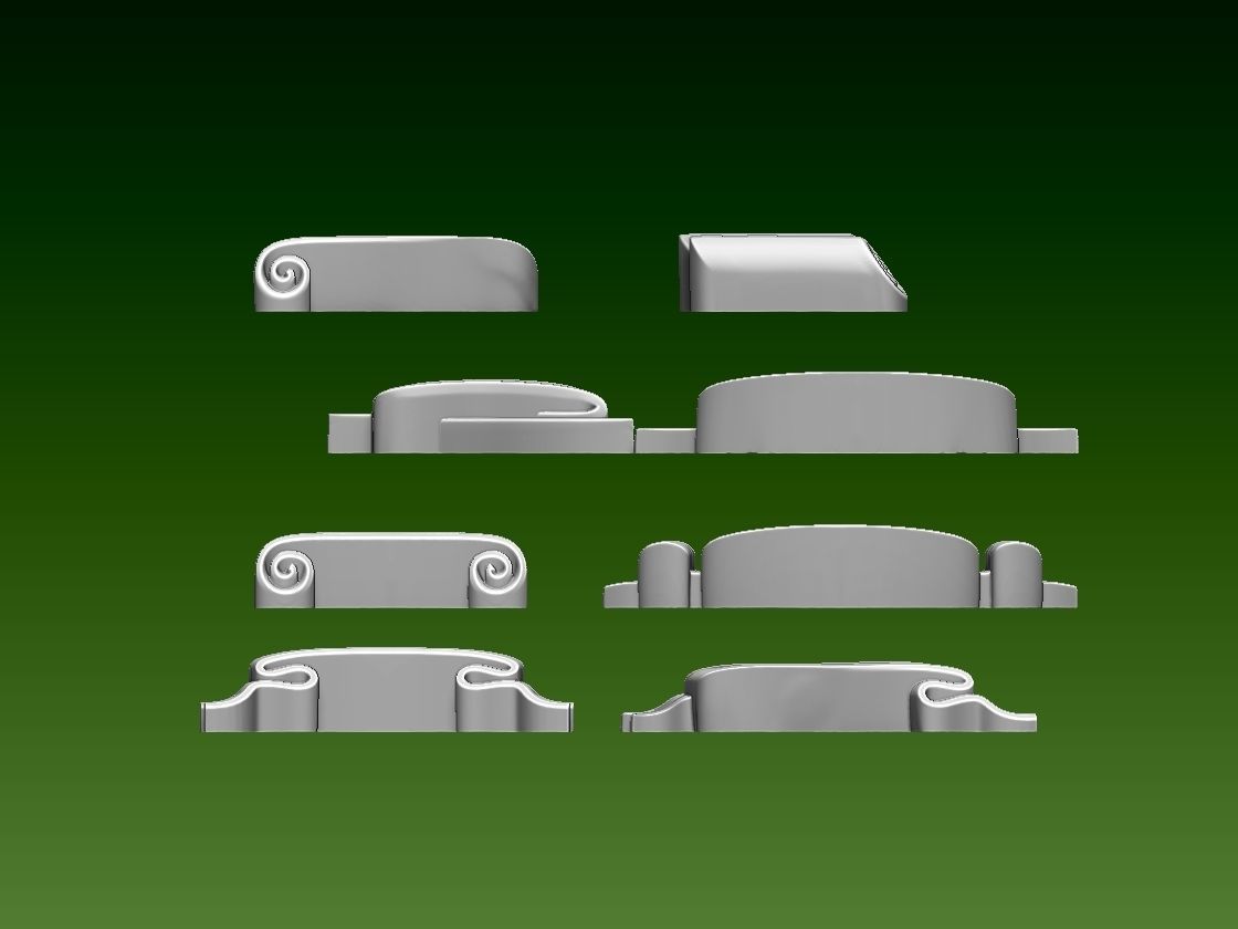 ribbons 3D print model_12