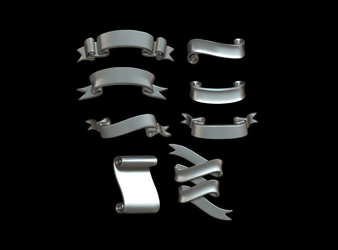 ribbons 3D print model_1