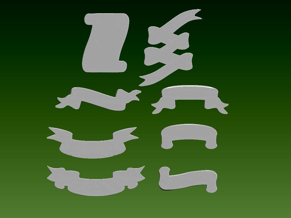ribbons 3D print model_9