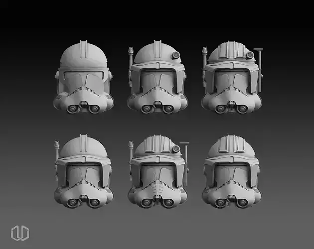 Star Wars clone trooper phase 2 helmets  3D print model