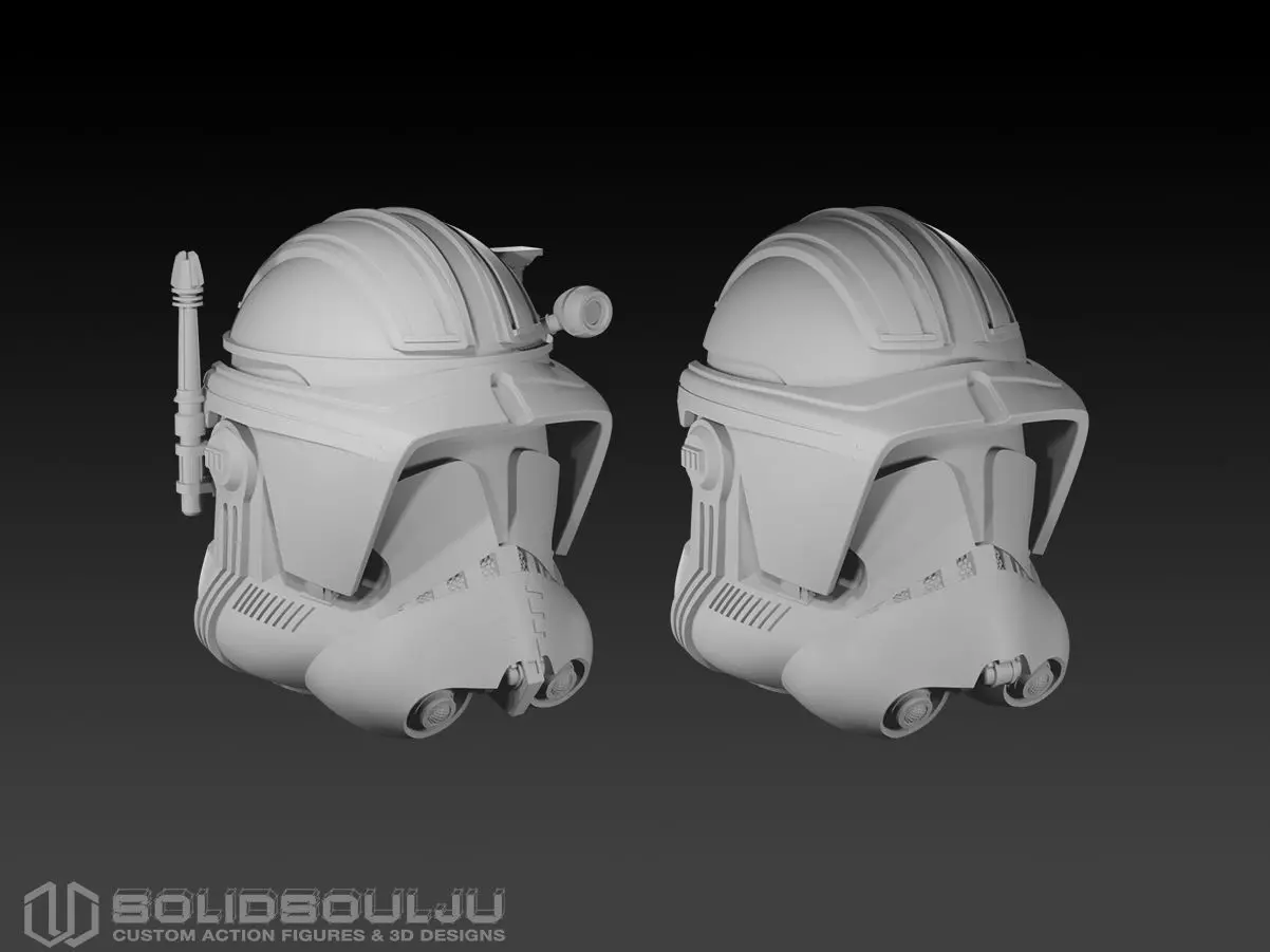Star Wars clone trooper phase 2 helmets 3D print model_5