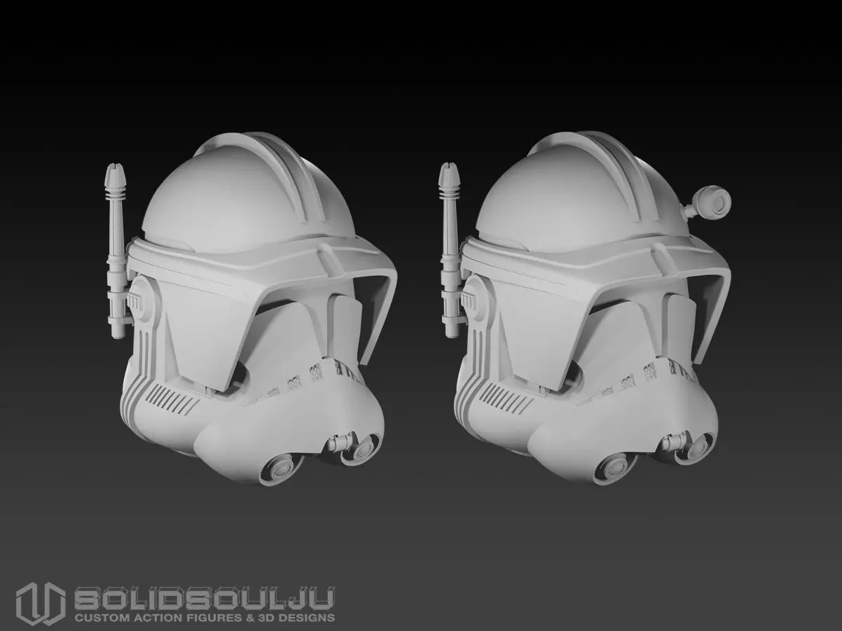 Star Wars clone trooper phase 2 helmets 3D print model_7
