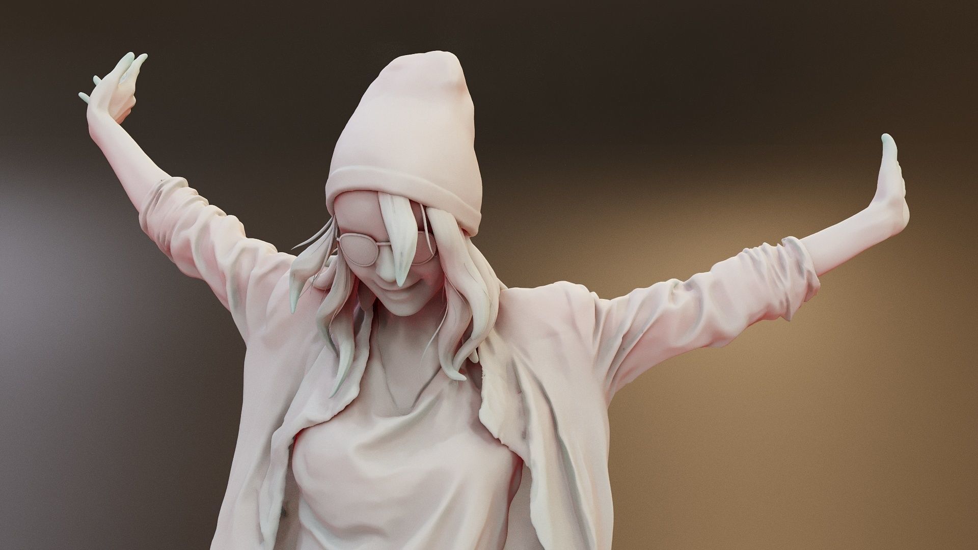 Realistic and Detailed 3D Model of a Young Woman 3D model_5