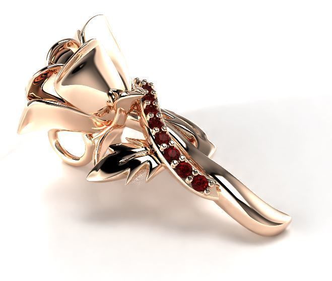 Rose Pendant 3D print model_1