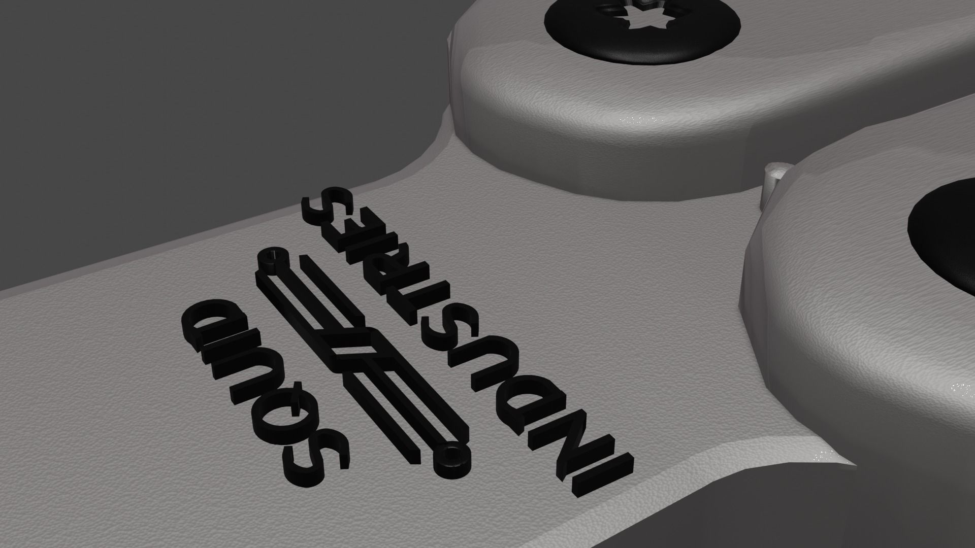 Squiddy balisong trainer  white low polygon Free low-poly 3D model_2