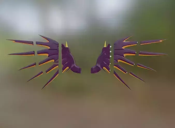 MERCY WITCH WINGS HALLOWEEN SKIN FROM OVERWATCH 3D print model