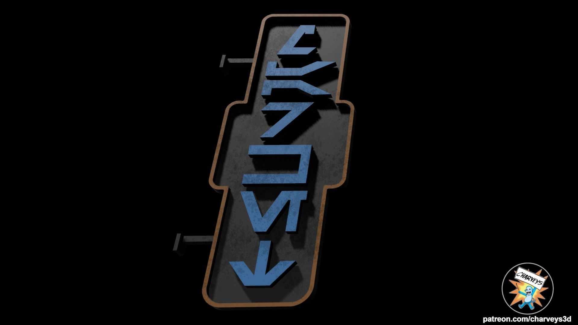 Star Wars Daiyu Street Signs for action figures 3D print model_4