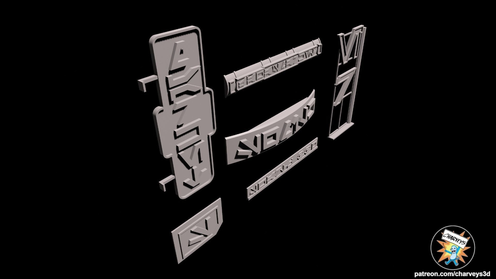 Star Wars Daiyu Street Signs for action figures 3D print model_7