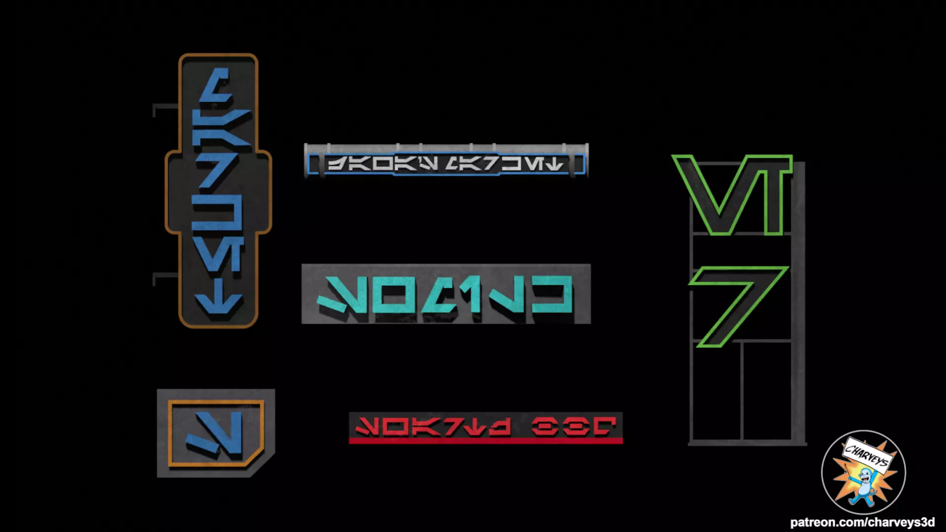 Star Wars Daiyu Street Signs for action figures 3D print model_0