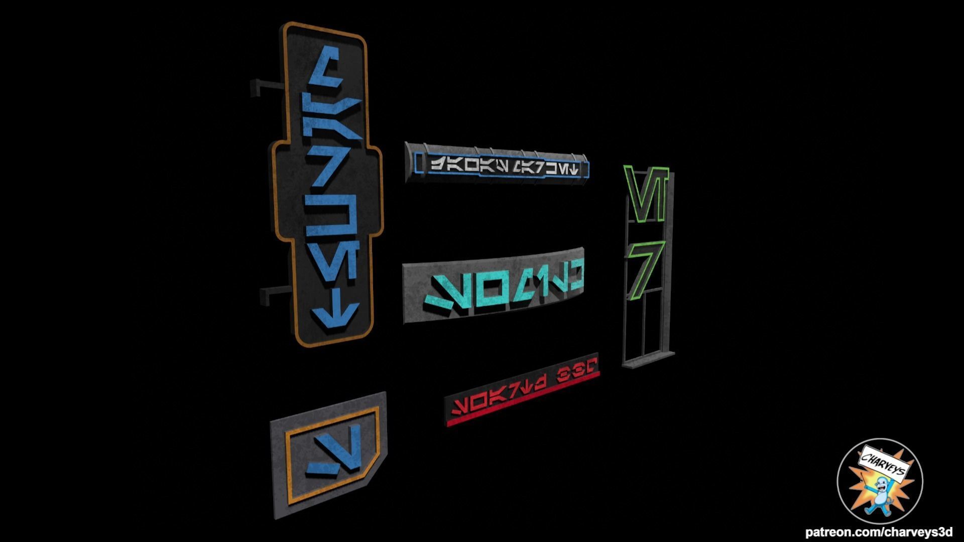 Star Wars Daiyu Street Signs for action figures 3D print model_2