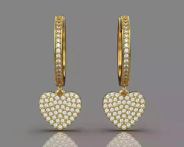 Heart shaped earrings  56