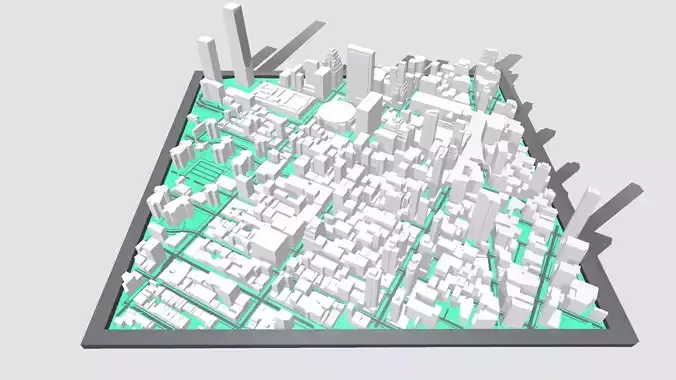 The High Line New York USA 3D model
