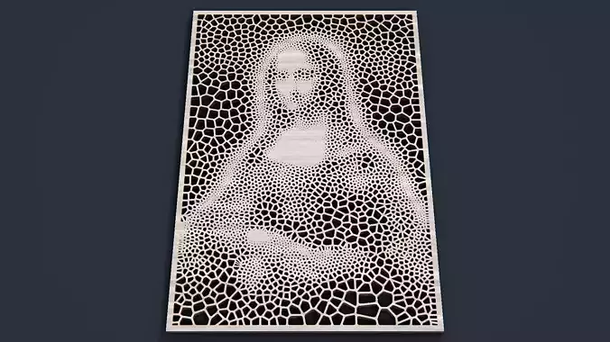 Mona Lisa STL 3D print model