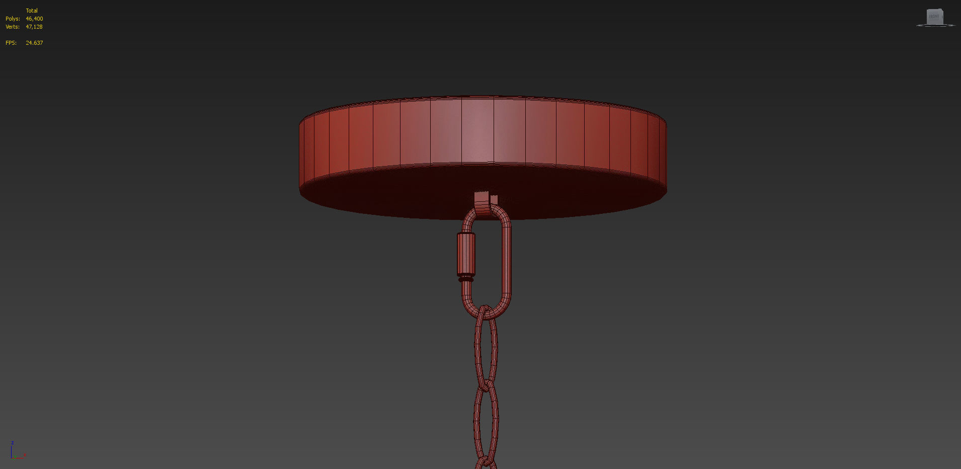 1-Light Globe Pendant By Casamotion 3D model_4