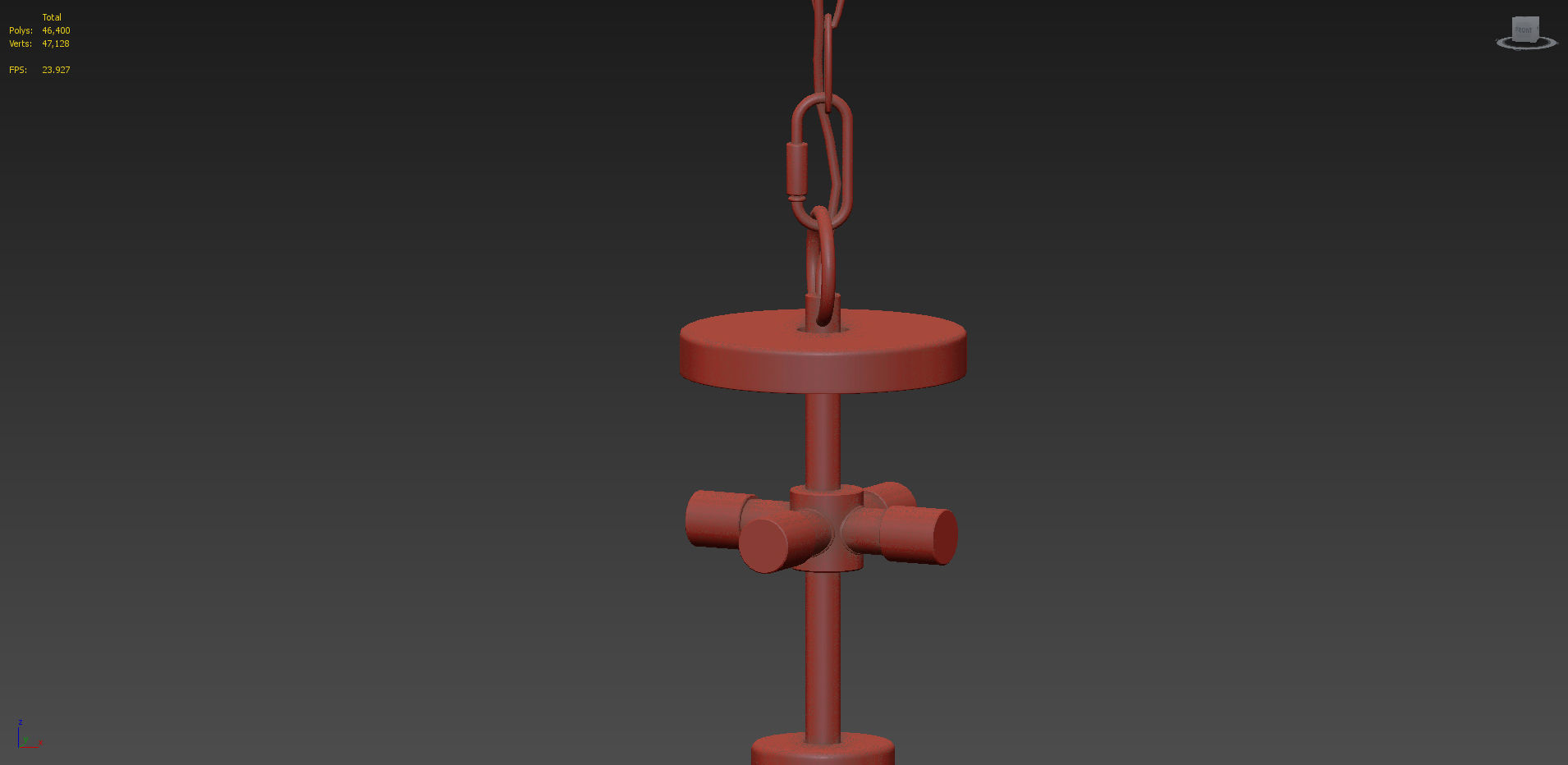 1-Light Globe Pendant By Casamotion 3D model_6