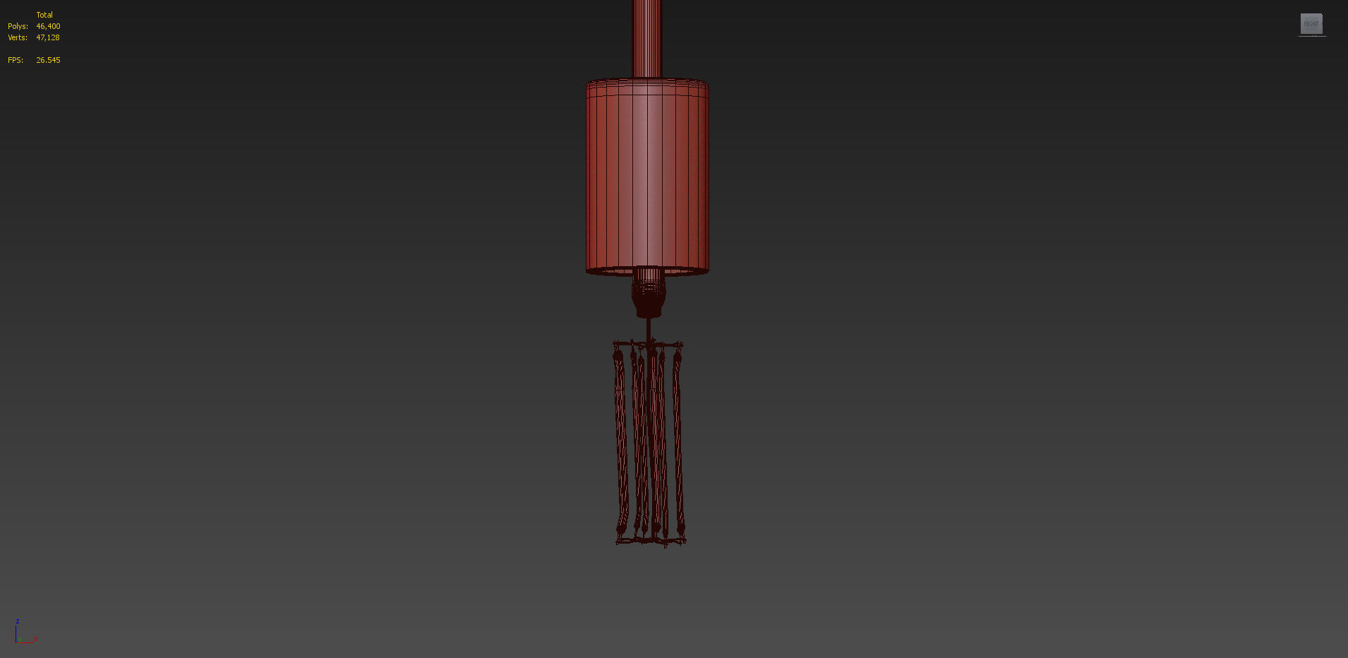 1-Light Globe Pendant By Casamotion 3D model_8