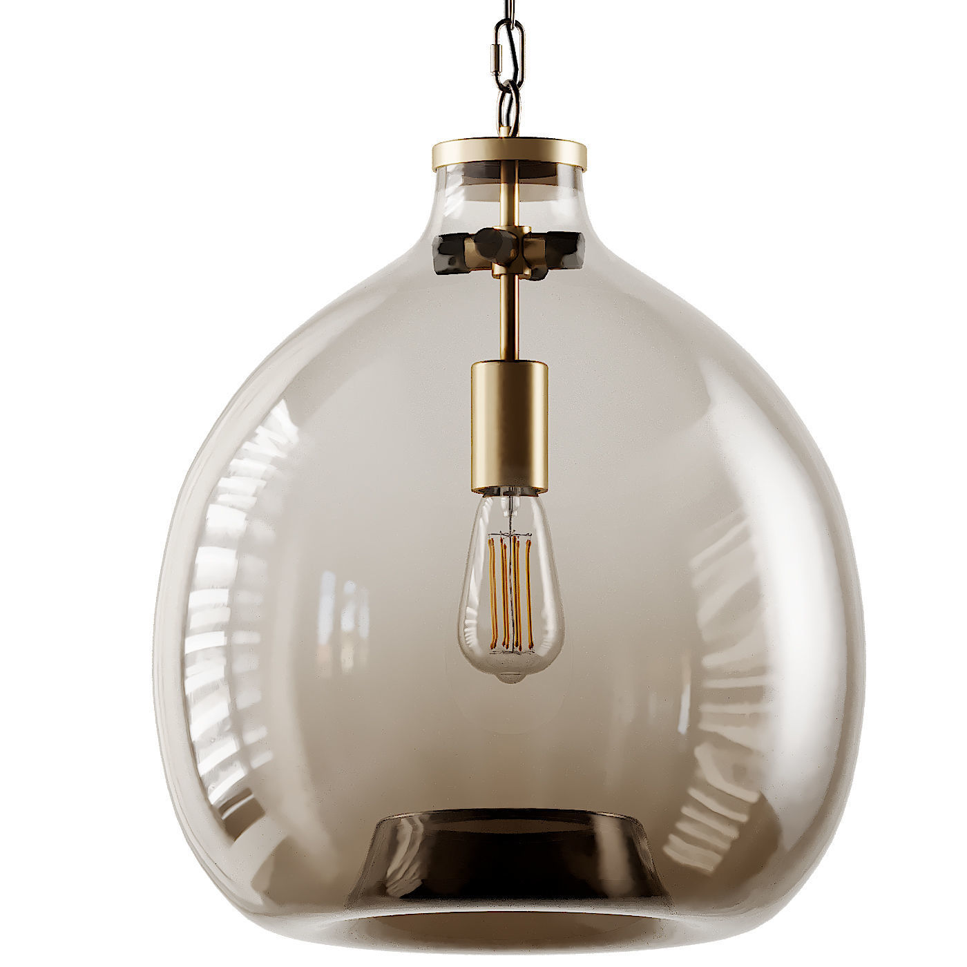 1-Light Globe Pendant By Casamotion 3D model_2