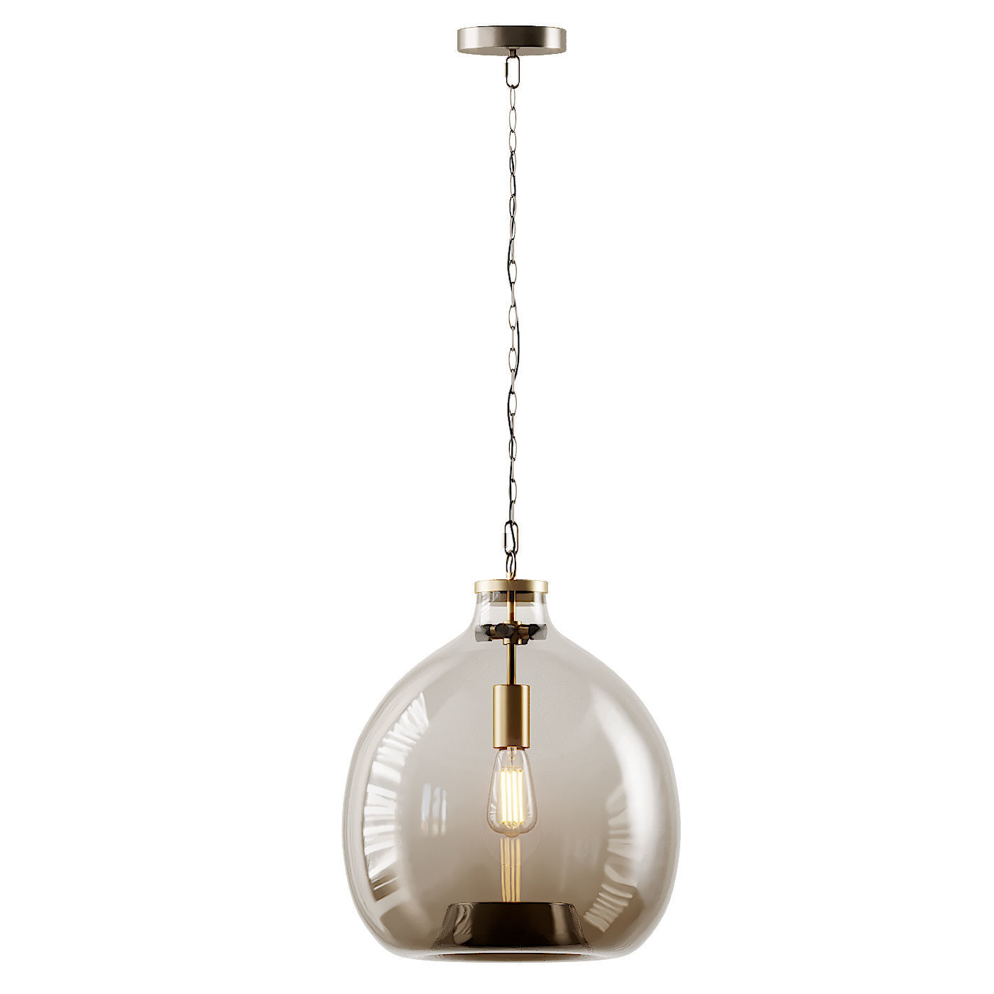 1-Light Globe Pendant By Casamotion 3D model_1