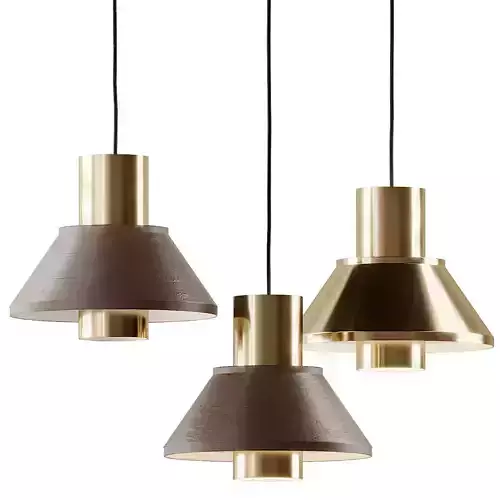 Brass Life and Pair of Life Pendant from Jo Hammerborg 3D model