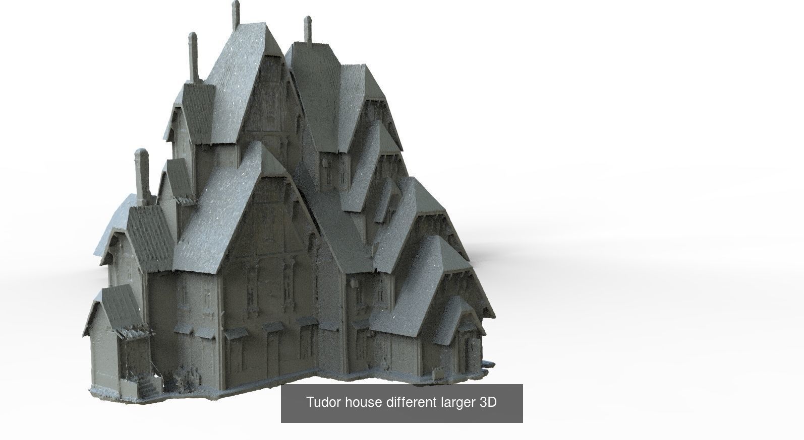 Fantasy English City architecture 1 3D Model Collection_4