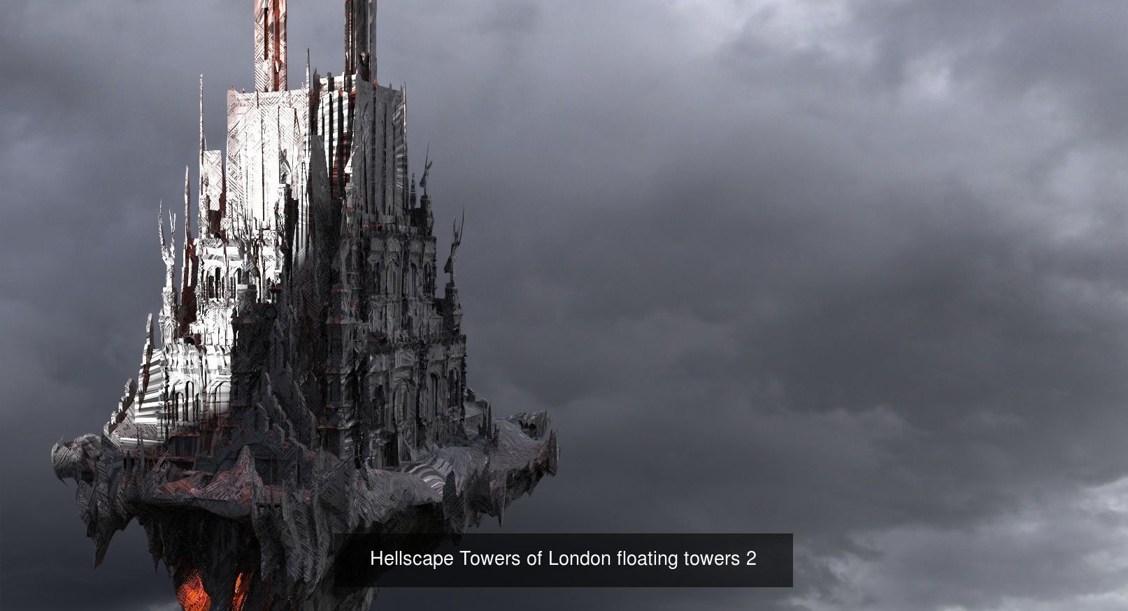 Fantasy English City architecture 1 3D Model Collection_11