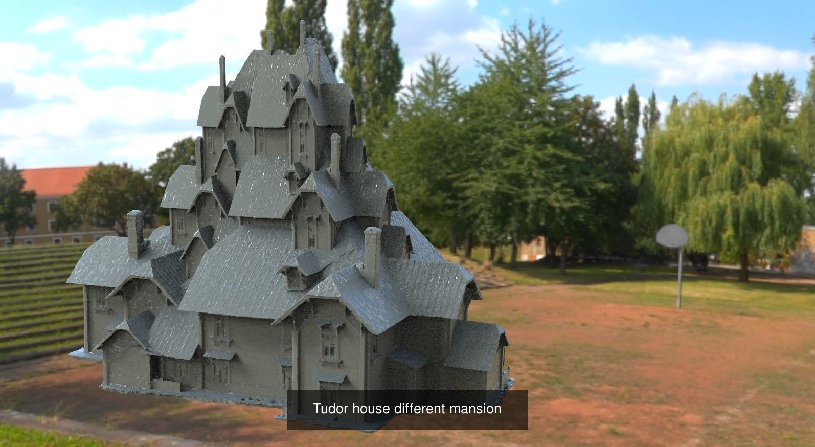 Fantasy English City architecture 1 3D Model Collection_5