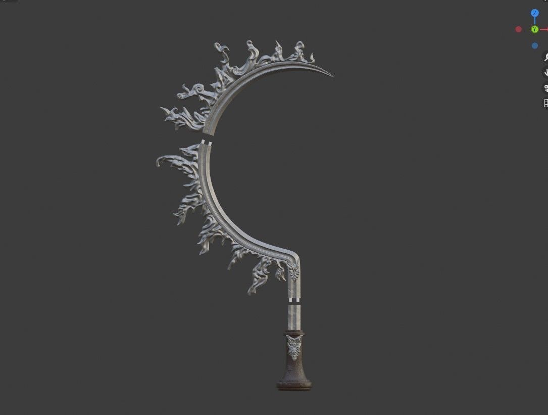 Eclipse Shotel from Elden Ring 3D print model_2