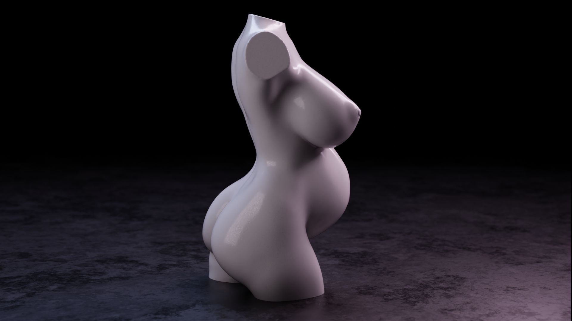 Sexy girl 80 - Pregnant 3D print model_30