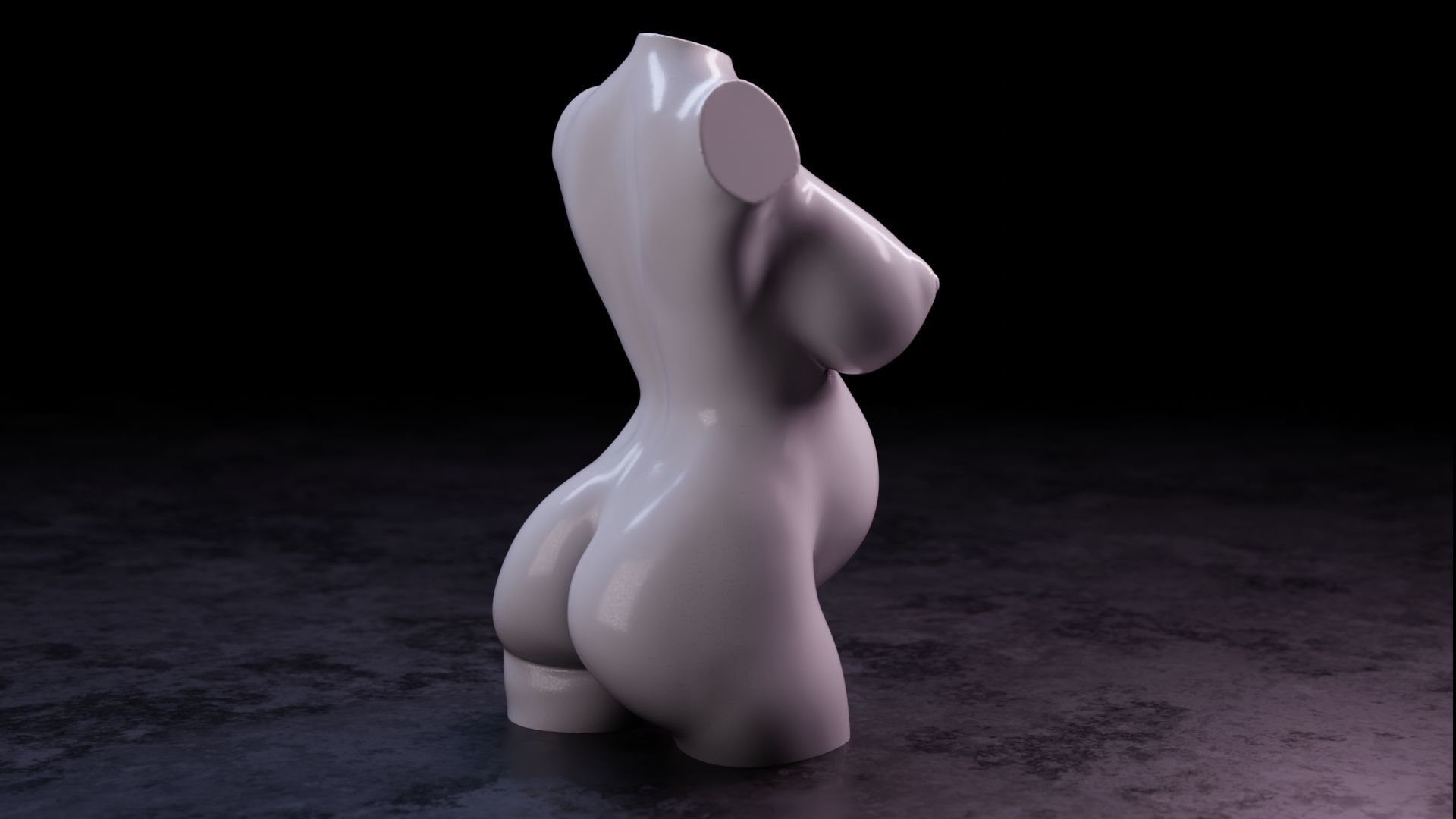 Sexy girl 80 - Pregnant 3D print model_28