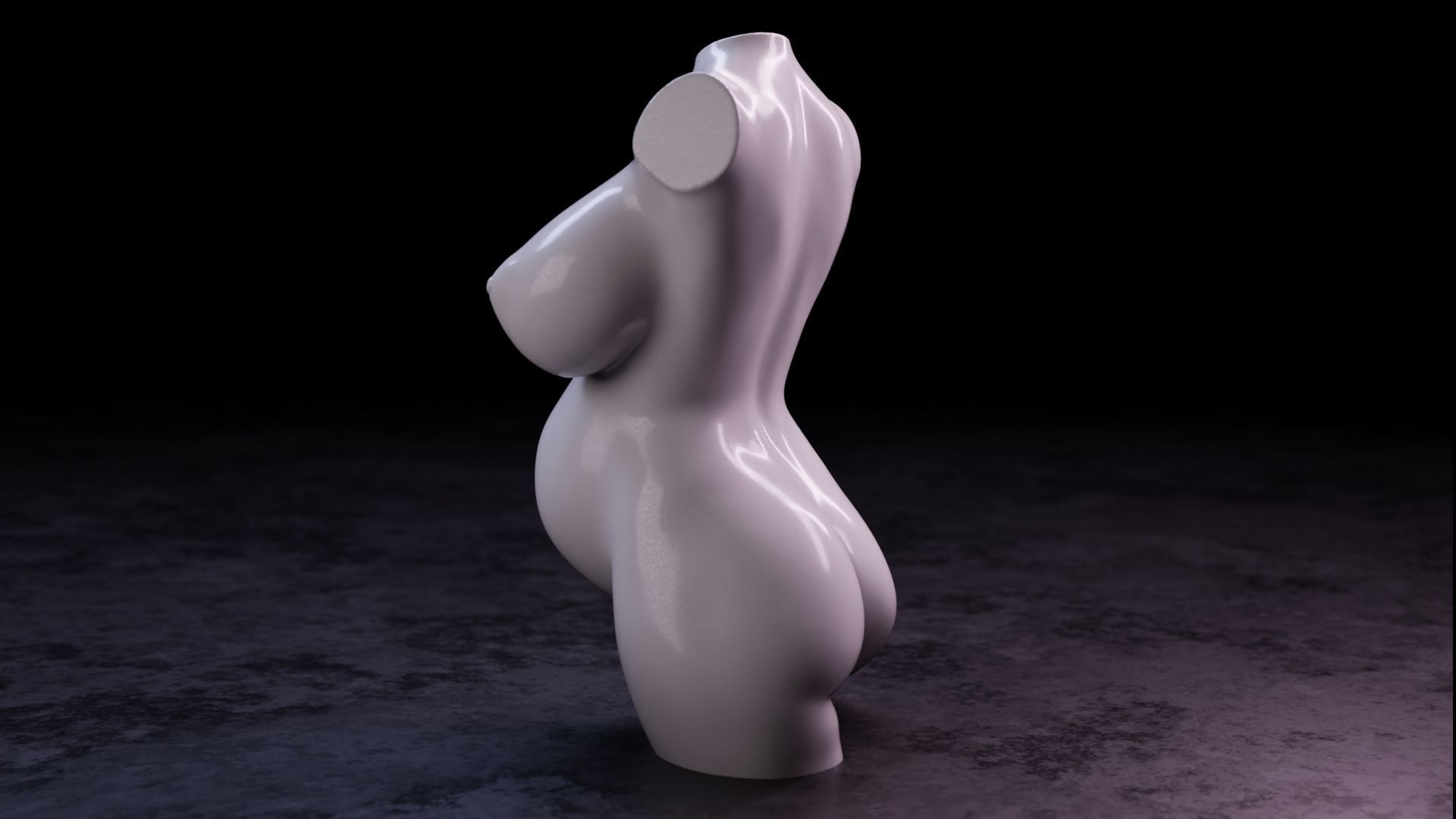 Sexy girl 80 - Pregnant 3D print model_16