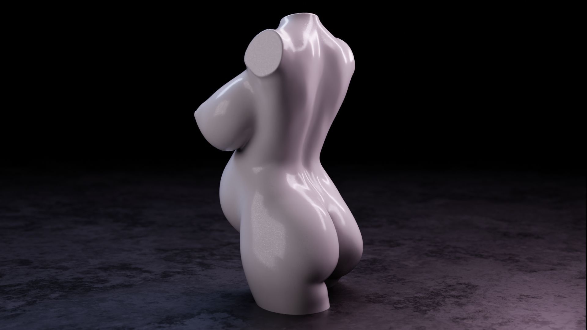 Sexy girl 80 - Pregnant 3D print model_17