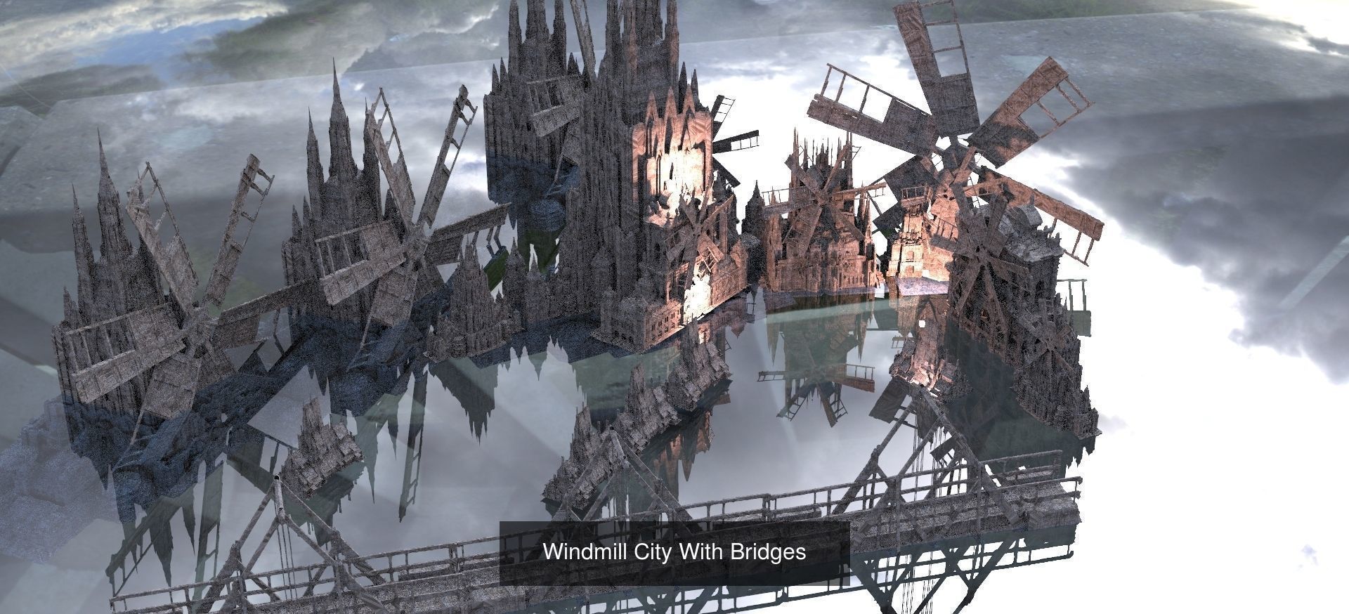 Four elements Sculpture and architecture  3D Model Collection_21