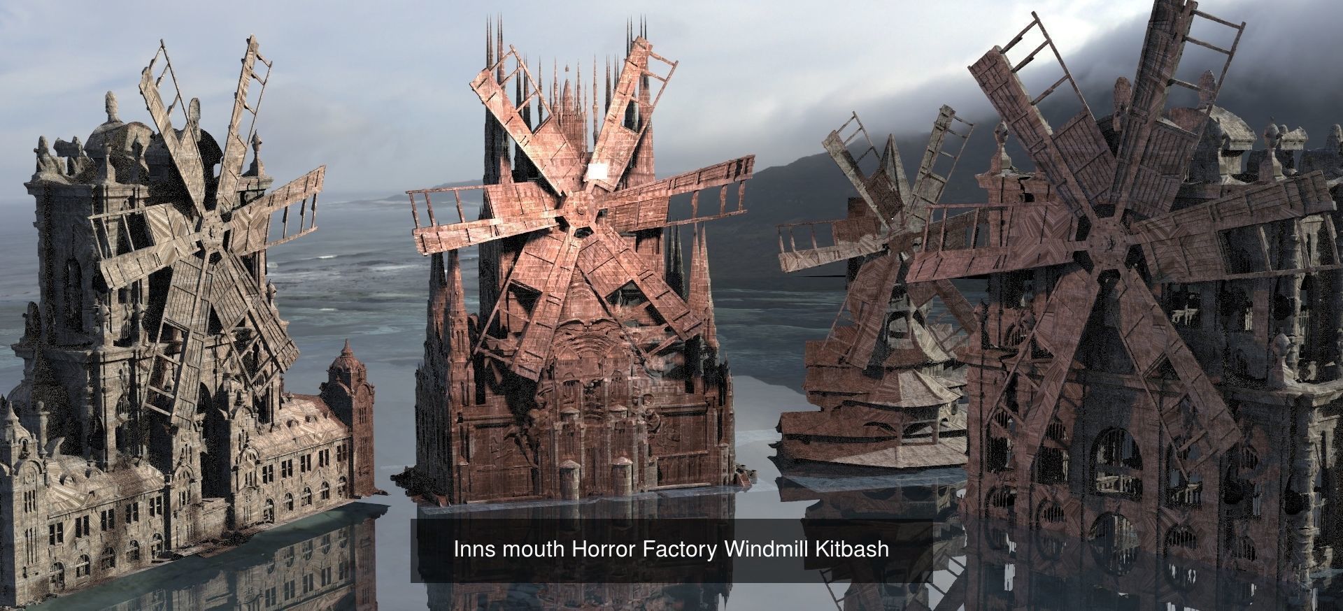 Four elements Sculpture and architecture  3D Model Collection_18