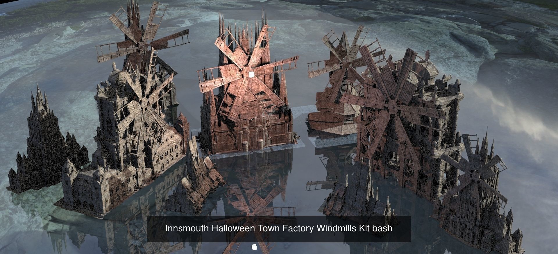 Four elements Sculpture and architecture  3D Model Collection_19