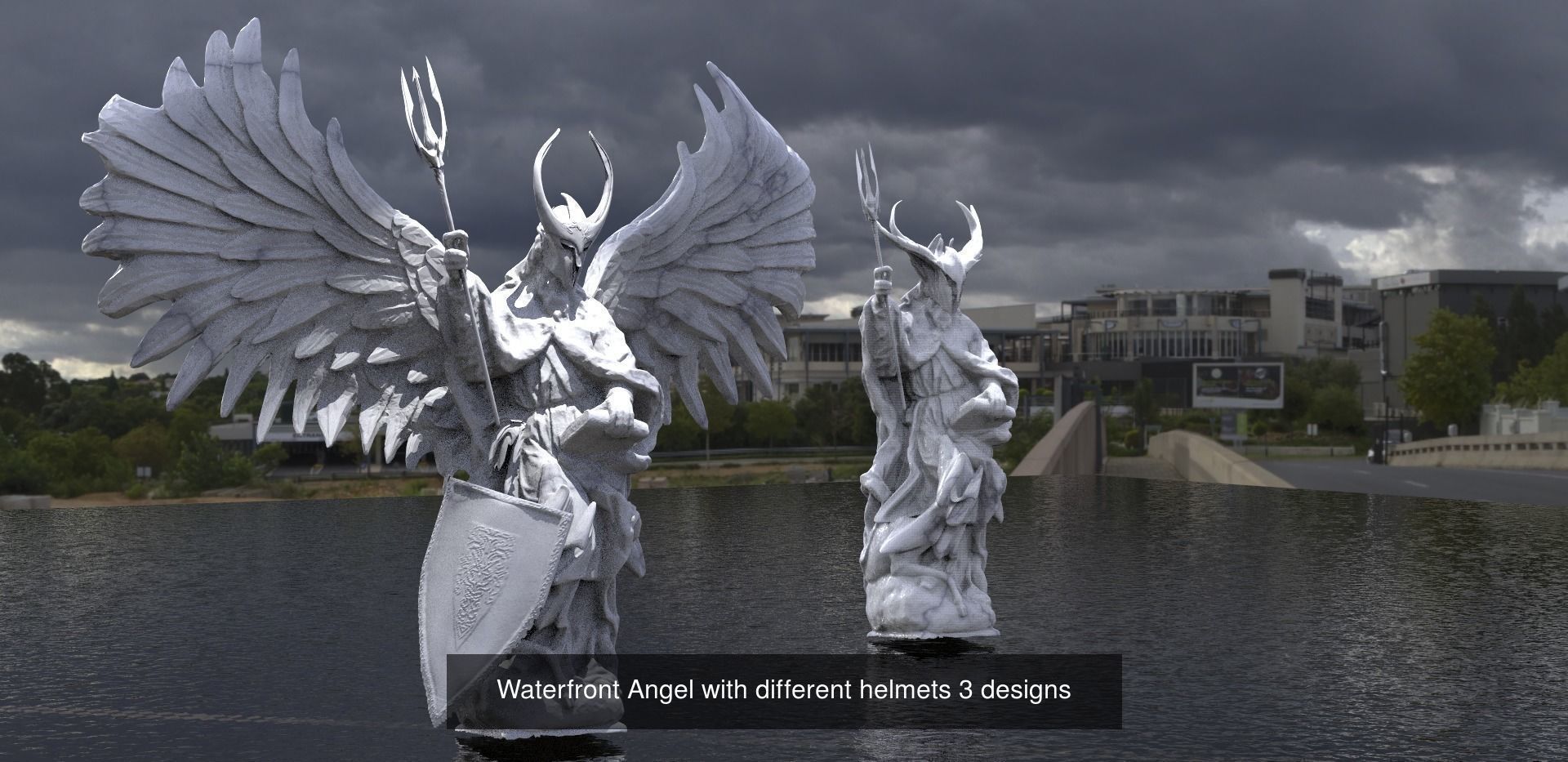 Four elements Sculpture and architecture  3D Model Collection_23