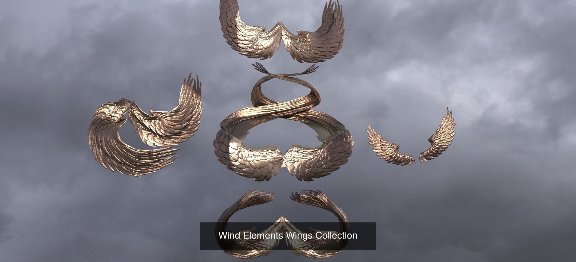 Four elements Sculpture and architecture  3D Model Collection_30