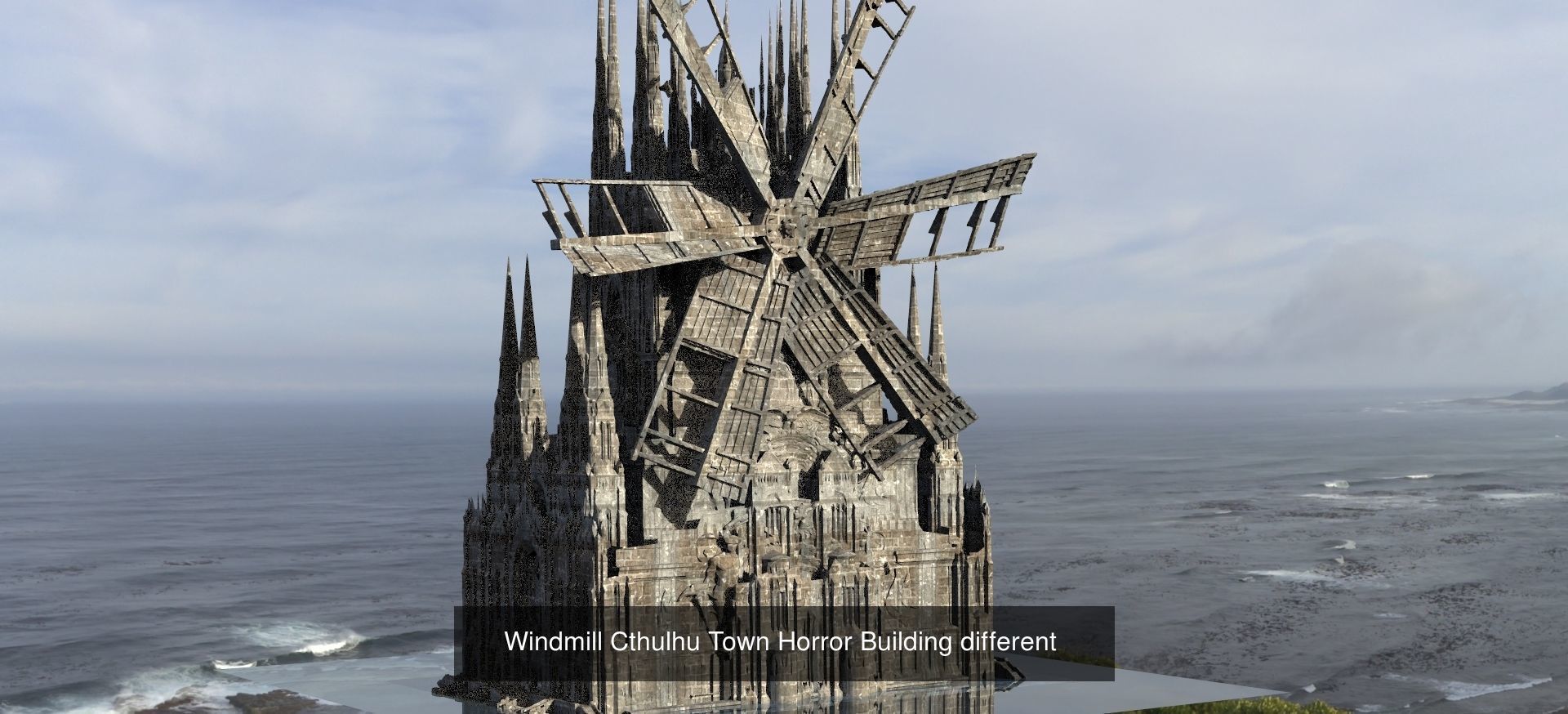 Four elements Sculpture and architecture  3D Model Collection_15