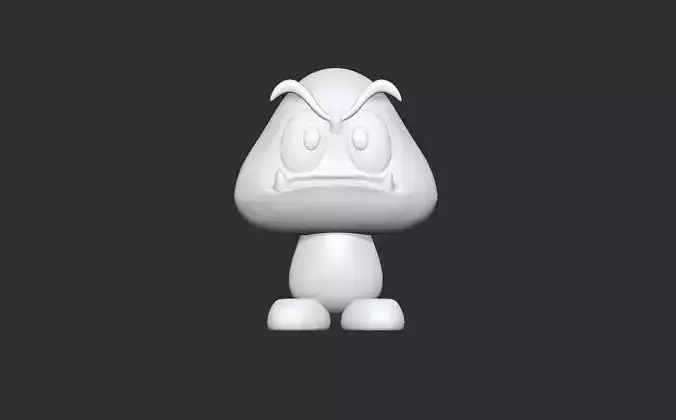 goomba mario 3d printable model