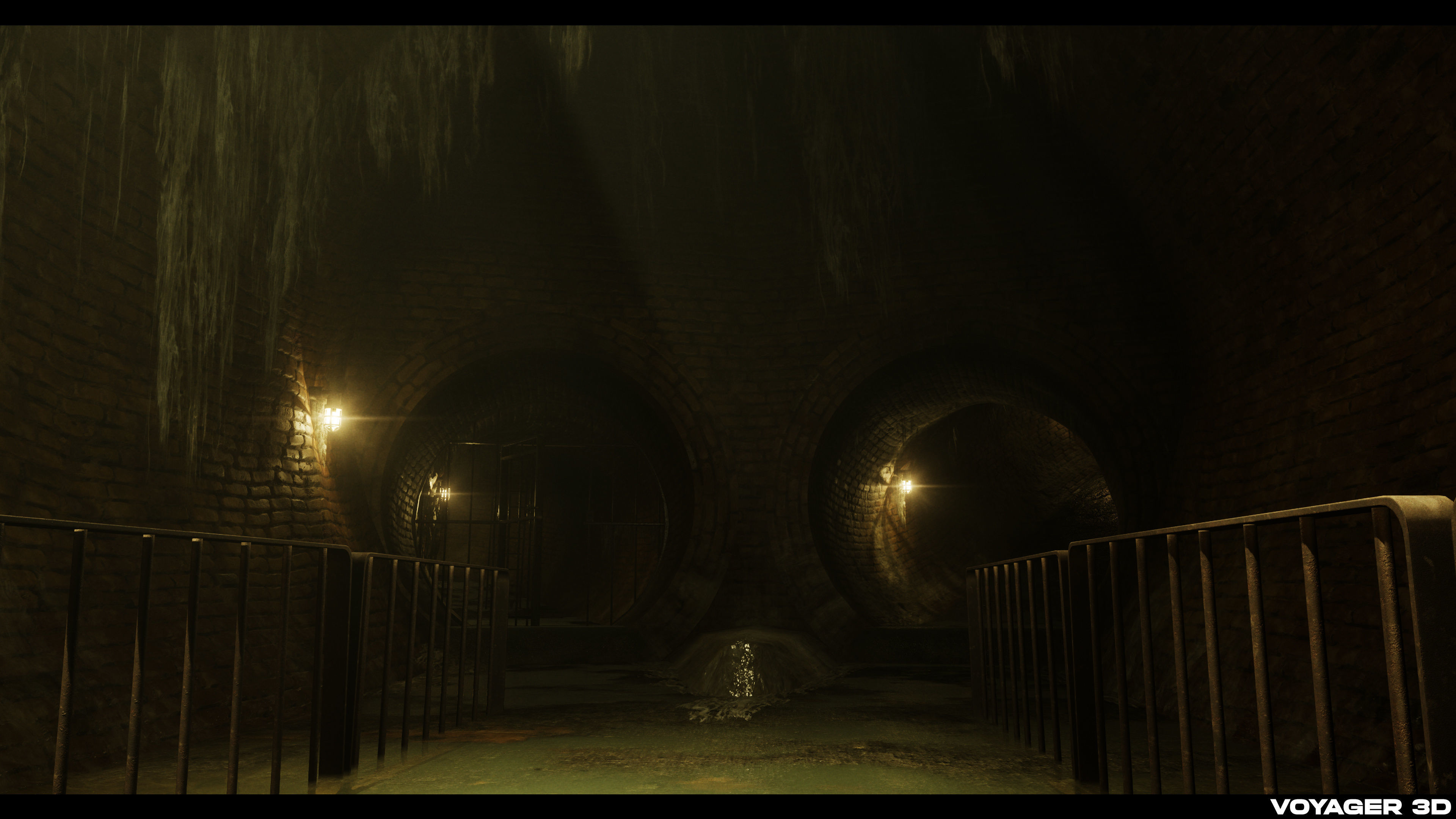 London Sewer Modular Pack Low-poly 3D model_9
